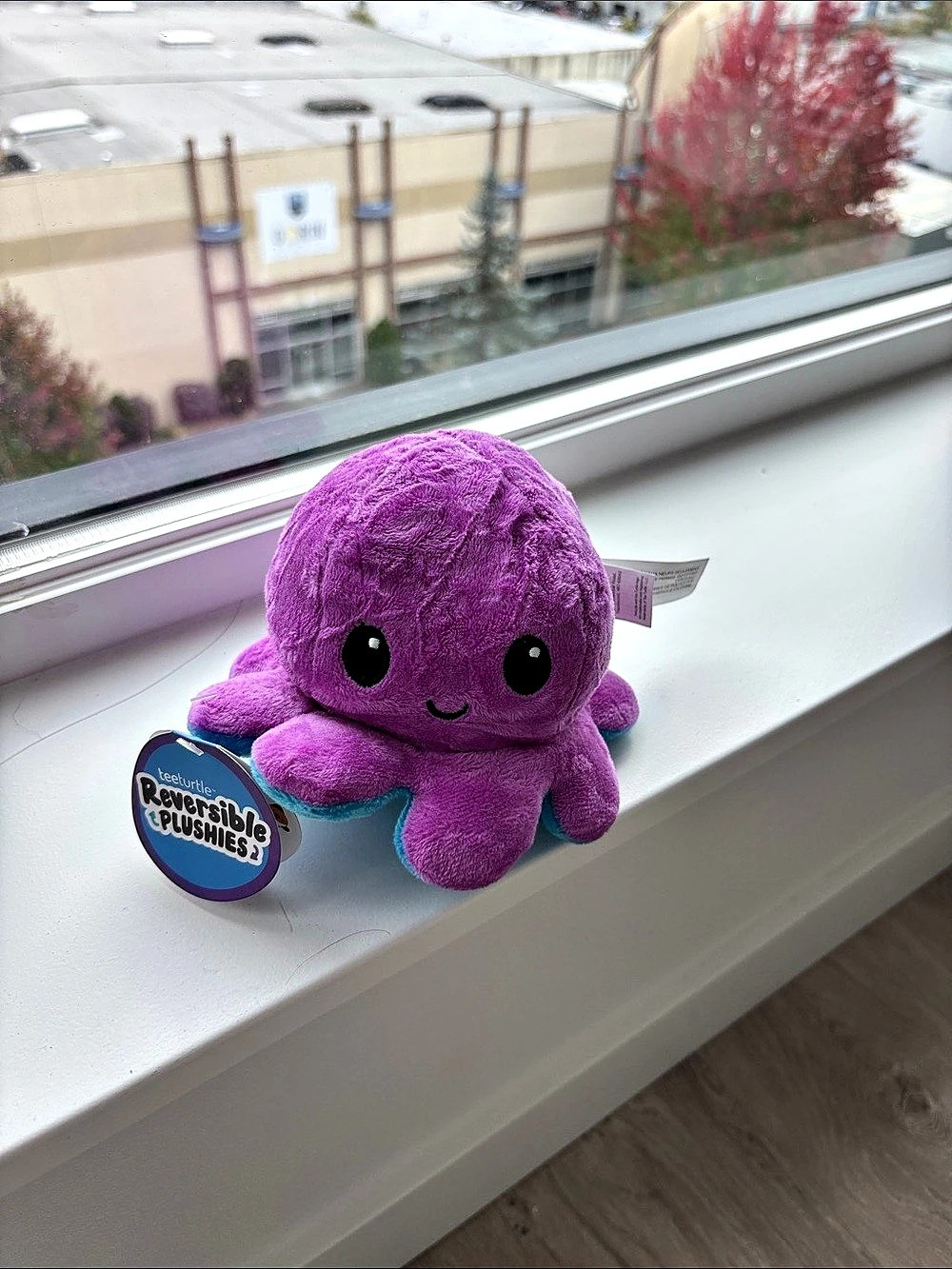 Teeturtle Reversible Octopus Plushie Purple & Blue NWT